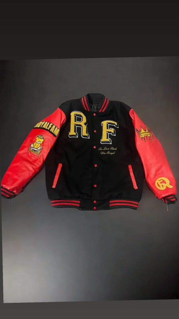 "TO LIVE & DIE ROYAL" LETTERMAN JACKET...(PRE-ORDER)